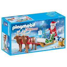 How many reindeer pull santas sleigh on a clear night? Santa S Sleigh With Reindeer The Red Balloon Toy Store