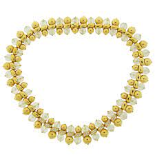 Boucheron Rock Crystal Diamond Yellow Gold Necklace From A Unique Collection Of Vintage More Necklaces A Yellow Gold Necklaces Diamond Crystal Jewelry Design