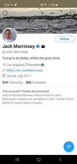 Does jack morrissey still work for disney? Indyspanglish On Twitter Ibullshityounot Disney Disney Producer Jack Morrissey Tweeted That Maga Kids Should Go Into The Wood Chipper