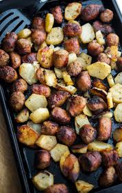 In a medium skillet, over medium heat, combine olive oil and onion. Roasted Italian Sausage Potato Bake Carrie S Experimental Kitchen