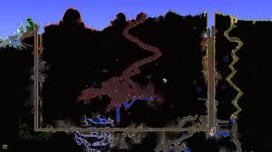 How Is This Possible? I Made An Almost 10 Block Wide Gap But The Crimson  Still Spread Through : R/Terraria