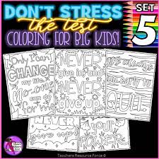 This collection includes mandalas, florals, and more. Growth Mindset Colouring Pages Posters Don T Stress The Test 5 Testing Motivation Shop