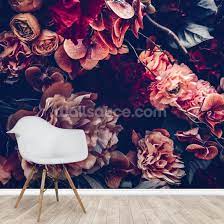This peel and stick wallpaper is the perfectthis peel and stick wallpaper is the perfect classic brick. Dark Vintage Floral Wallpaper Wallsauce Us