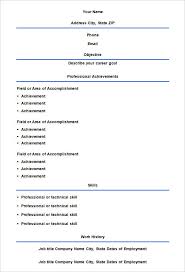 It should be tailored for each job application by showcasing your most valuable and relevant skills in a way that positions you as an ideal candidate for the job you want. 46 Blank Resume Templates Doc Pdf Free Premium Templates