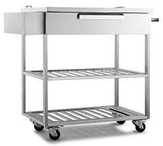 stainless steel outdoor kitchen cart