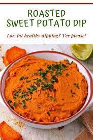 Roasted Sweet Potato Dip Healthifully Oil Free Dairy Free In 2020 Sweet Potato Dip Roasted Sweet Potatoes Oil Free Vegan Recipes