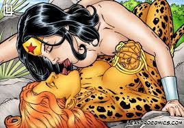 Wonder Woman and Cheetah Lesbian sex (JLA) 