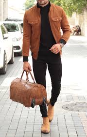 Dry clean only fitting : Gentwith Calvin Camel Slim Fit Suede Leather Coat Gent With