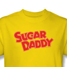 Don't even think about biting down on this when it's. Sugar Daddy Caramel Logo Yellow T Shirt At Retro Planet