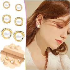 TIMIFIS Earrings Women Love Stud Earrings Women's Personality Stud Earrings  Temperament Love Earrings