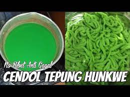 Cara membuat cendol cukup mudah. Cara Membuat Cendol Tepung Hunkwee Youtube