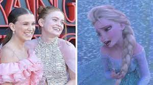 .being each others best friend. Watch Millie Bobby Brown And Sadie Sink Recreate A Frozen Scene On Set Of Stranger Things Youtube