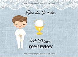 Centro de mesa diseño carreta en mdf. Amazon Com Libro De Invitados Mi Primera Comunion Libro De Firmas Para Primera Comunion Nino Recuerdos Mensajes Y Autografos De Los Invitados A Celebracion A Color 8 25 X 6 In Spanish Edition