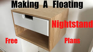 Be sure to click here to get the building plans so you can build your own. Making A Floating Nightstand Free Plans Diy How To Youtube