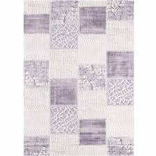 Teppich modern wohnzimmer teppiche karo lila grau konturenschnitt ausverkauf. Patchwork Teppich Im Vintage Look Soft My3202 160x220 Cm