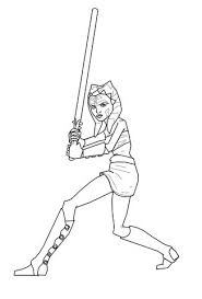 Ahsoka Tano Coloring Page In 2020 Star Wars Art Star Wars Ahsoka Star Wars Colors