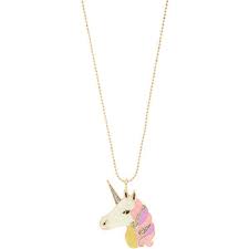 Accessorize Unicorn Long Pendant Necklace Long Pendant Necklace Unicorn Pendant Horn Pendant Necklace