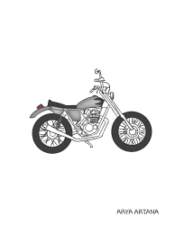 Setidaknya ada sembilan sketsa motor untuk jadi pilihan kita warnai. Sketsa Motor Japstyle Sketsa Seni Gambar