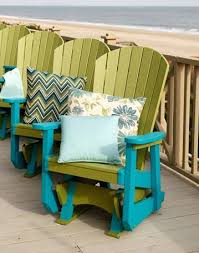 Finch Poly Seaaira Adirondack Glider Outdoor Furniture Chairs Rocking Chair Porch Outdoor Rocking Chairs