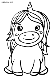 Unicorni bellissimi da stampare e colorare per bambini gratis; Disegni Di Unicorni Da Colorare Portalebambini It