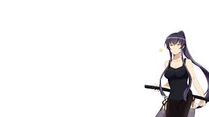 Highschool of the dead, known in japan as apocalyptic academy: 4584066 Big Boobs Highschool Of The Dead Manga Anime Girls Anime Busujima Saeko Purple Hair Wallpaper Mocah Hd Wallpapers