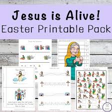 Jesus's parables are seemingly simple and memorable stories, often with imagery, and all teach a lesson in our daily lives. Jesus Is Alive Easter Printable Pack Simple Living Creative Learning