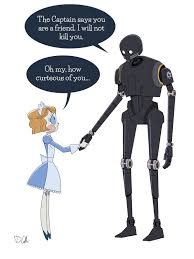 Emmy and K-2SO by Dominic Cellini