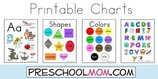 Free Printable Charts Kids Learning Charts Kindergarten Learning Free Preschool Printables