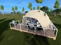 China Dwell Camping Dome House Bubble Hotel For Eco Tourism Leisure Resorts Supplier In 2021 Dome House Geodesic Dome Homes Geodesic Dome Greenhouse