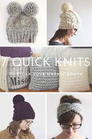 Free knitting patterns for the home. 7 Quick Knits To Stock Your Market Booth