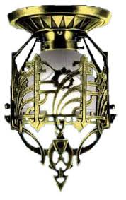 Target/home/home decor/lamps & lighting/ceiling lights/brass : Vintage Hardware Lighting Art Deco And Art Nouveau Lighting