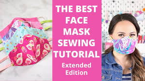 Face mask for a glowing skin instructions. How To Sew A Fitted Fabric Face Mask For Beginners Extended Edition With Step By Step Instructions Youtube