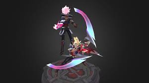 Battle Academia Ezreal By Duy Khanh Nguyen Battle 3d Model League Of Legends