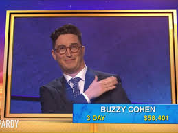 May 17, 2021 · buzzy cohen has captivated the hearts of 'jeopardy!' fans all across the country by mustafa gatollari. Reigning Jeopardy Champion Buzzy Cohen Divides Social Media Abc News