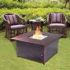 Costway 40000btu Aluminum Propane Gas Outdoor Fire Pit Table Stove Furniture W Lid Outdoor Fire Pit Table Outdoor Fire Pit Gas Fire Pits Outdoor