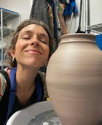 ⭐️ STUDIO ARTIST SPOTLIGHT: Ellen Brock ⭐️ Ellen began working with clay in  2017 after retirement. She works in porcelain and stoneware and attempts to  honor North and South Carolina pottery traditions