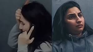 Chilling moment honeytrap killer lies to her son