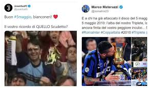 L'ultima giornata colpa nostra, ma prima no. Juventus Frecciata All Inter Sul 5 Maggio Materazzi Risponde Calciomercato