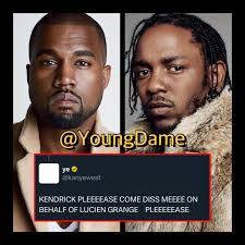 KanyeWest wants #KendrickLamar to diss him‼️👀😳