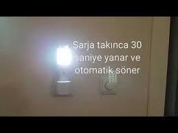 Bim De Satilan Kablosuz Sarjli Ve Sensorlu El Feneri Incelemesi Youtube