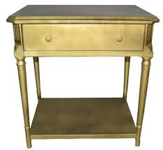 A large bed requires larger nightstands. Casa Padrino Art Deco Luxury Bedside Table With Drawer Gold Antique Style Side Table Night Console Table