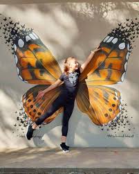 Butterfly Wings Mural By Art By Andrea Ehrhardt At Laerskool Koedoeskop Angel Wings Wall Art Murals Street Art Wings Art