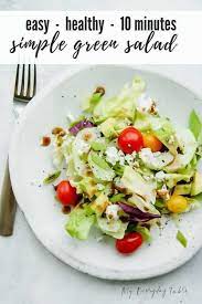 Simple Green Salad My Everyday Table Salad Recipe Simple Green Salad Green Salad Recipes Healthy Vegetable Recipes