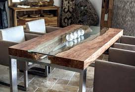 Designtisch Mit Kunstvoller Glasplatte Der Tischonkel Esstische Esstisch Design Design Tisch Holzesstische