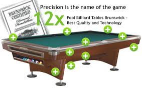 Brunswick, established in 1845, was the world's premium pool table. Beckmann Billiards Shop Tables Pool Cues Accessories For Sale