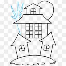Did you know there's more to this lesson? Drawing Halloween Haunted House Haunted House Drawing Easy Hd Png Download 680x678 3799207 Pngfind