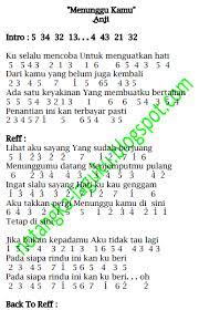 Chord Lagu Menunggu Kamu