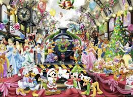 34 x 23 x 4 cm. Ravensburger Disney Christmas Train 500 Piece Jigsaw Puzzle