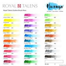 Royal Talens Ecoline Liquid Watercolour Brush Pen 30 Colours Set 1 2