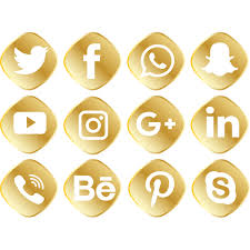 Para criar adicionar 25 peças, imagens de logo whatsapp transparente de seus arquivos de projeto com o plano de fundo limpo. Conjunto De Icones De Midia Social Dourada Midia Social Logotipo De Midia Social Conjunto De Icones De Midias Sociais Imagem Png E Vetor Para Download Gratui Social Media Icons Social Media